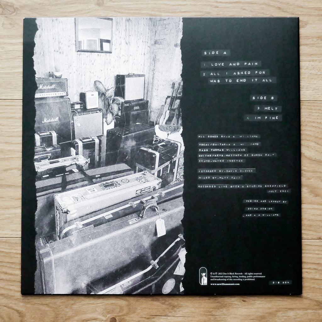 A.A. WILLIAMS - LIVE AT TESLA (vinyl)